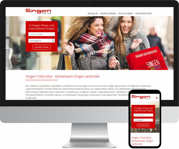 Homepage & Webdesign Singen Total Lokal